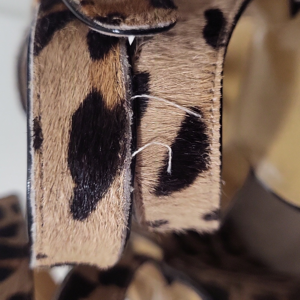 EUC Nine West leopard wedges - Picture 4 of 8